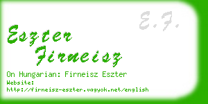 eszter firneisz business card